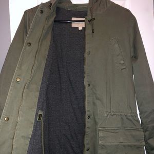 Banana republic army green coat.